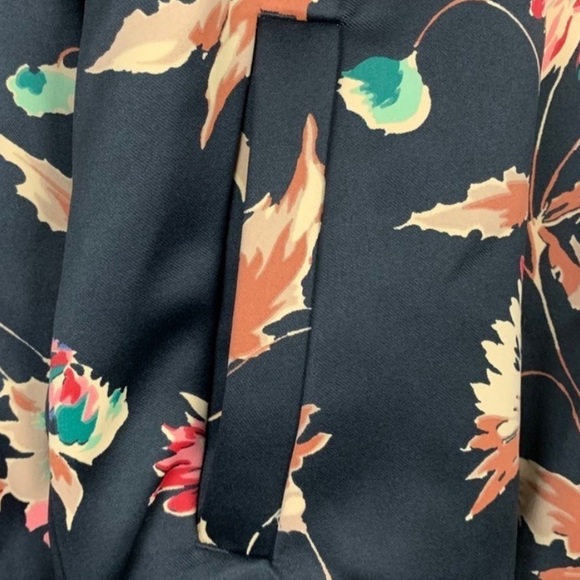 Chaps Floral Bomber Jacket - Picture 3 of 5